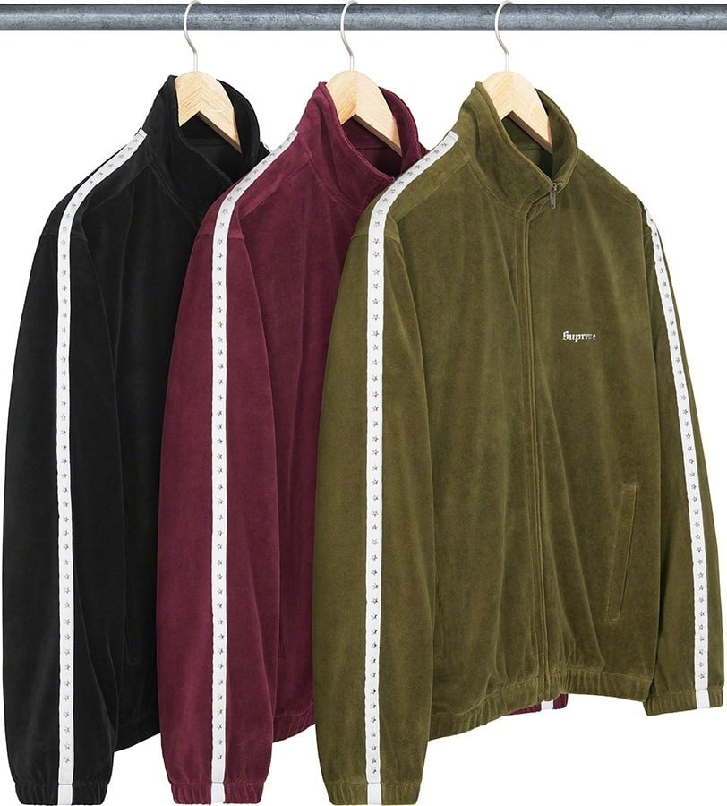 Studded Velour Track Jacket